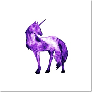 Neon unicorn Posters and Art